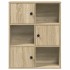 Estantería madera de ingeniería roble sonoma 60x24x76,5