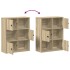 Estantería madera de ingeniería roble sonoma 60x24x76,5