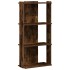 Librería 3 estantes madera ingeniería roble ahumado