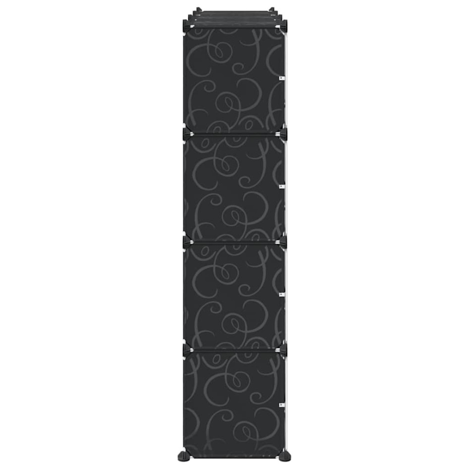 Estantería de cubos con 12 compartimentos y puertas PP