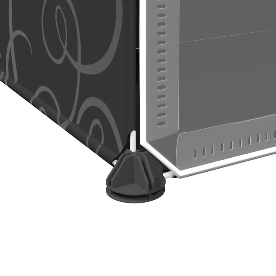 Estantería de cubos con 9 compartimentos y puertas PP