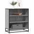 Aparador madera ingeniería y metal gris Sonoma 68x35x76