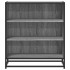 Aparador madera ingeniería y metal gris Sonoma 68x35x76
