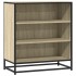 Aparador madera ingeniería y metal roble Sonoma 68x35x76
