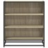 Aparador madera ingeniería y metal roble Sonoma 68x35x76