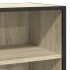 Aparador madera ingeniería y metal roble Sonoma 68x35x76