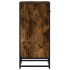 Aparador madera ingeniería y metal roble ahumado 35,5x35x76