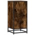 Aparador madera ingeniería y metal roble ahumado 35,5x35x76