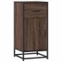 Aparador madera ingeniería y metal marrón roble 35,5x35x76