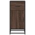 Aparador madera ingeniería y metal marrón roble 35,5x35x76