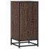 Aparador madera ingeniería y metal marrón roble 35,5x35x76