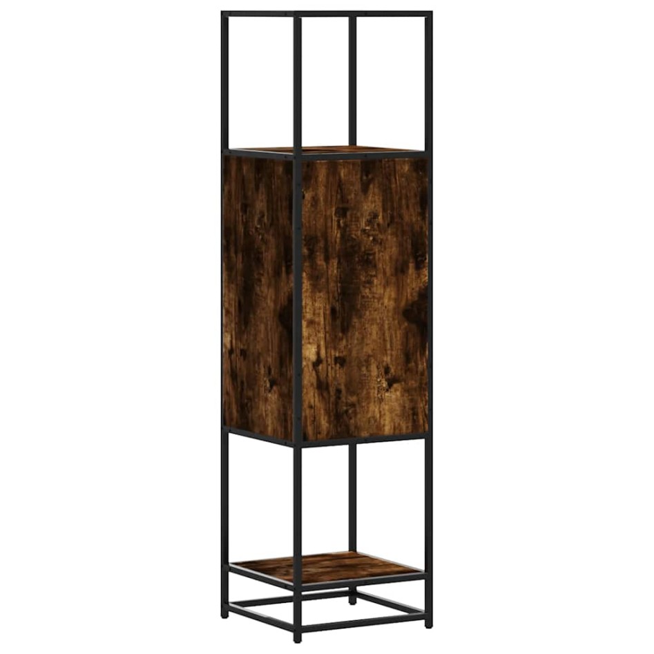 Aparador alto madera de ingeniería y metal 35,5x35x139