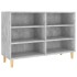 Aparador de madera contrachapada gris hormigón 103,5x35x70