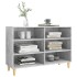 Aparador de madera contrachapada gris hormigón 103,5x35x70