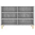 Aparador de madera contrachapada gris hormigón 103,5x35x70