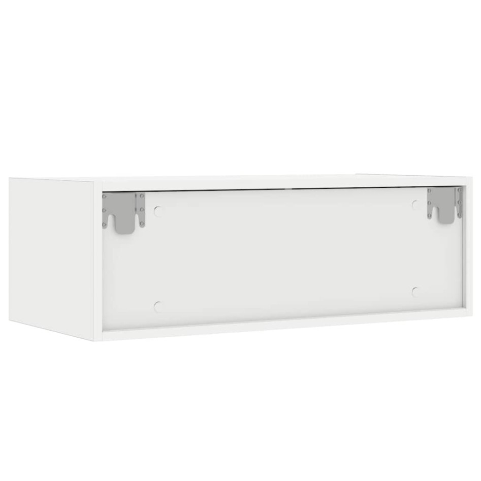 Mueble de TV con luces LED blanco 75x35,5x25