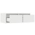 Mueble de TV con luces LED blanco 75x35,5x25