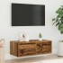 Mueble de TV con luces LED envejecida 75x35,5x25