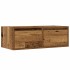 Mueble de TV con luces LED envejecida 75x35,5x25