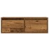 Mueble de TV con luces LED envejecida 75x35,5x25