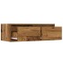 Mueble de TV con luces LED envejecida 75x35,5x25