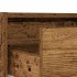 Mueble de TV con luces LED envejecida 75x35,5x25