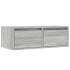 Mueble de TV con luces LED sonoma gris 75x35,5x25