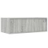 Mueble de TV con luces LED sonoma gris 75x35,5x25