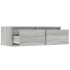 Mueble de TV con luces LED sonoma gris 75x35,5x25