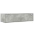 Mueble de TV con luces LED gris hormigón 100X35,5x25