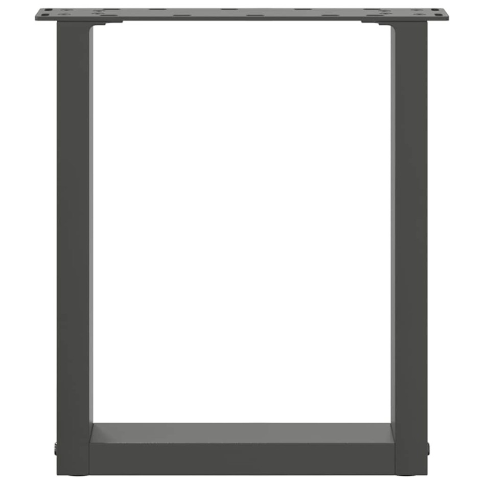 Patas para mesa de centro en forma de U 2 uds antracita