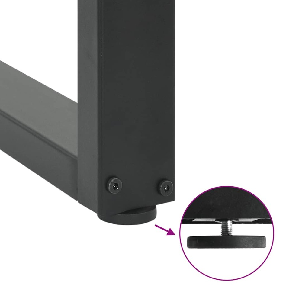 Patas para mesa de centro en forma de U 2 uds antracita