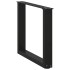 Patas de mesa de centro forma U 2uds acero negro 50x(42-43)