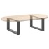 Patas de mesa centro forma U 2uds acero antracita 60x(30-31)