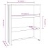 Aparador superior HAMAR madera maciza pino blanco 85x35x100