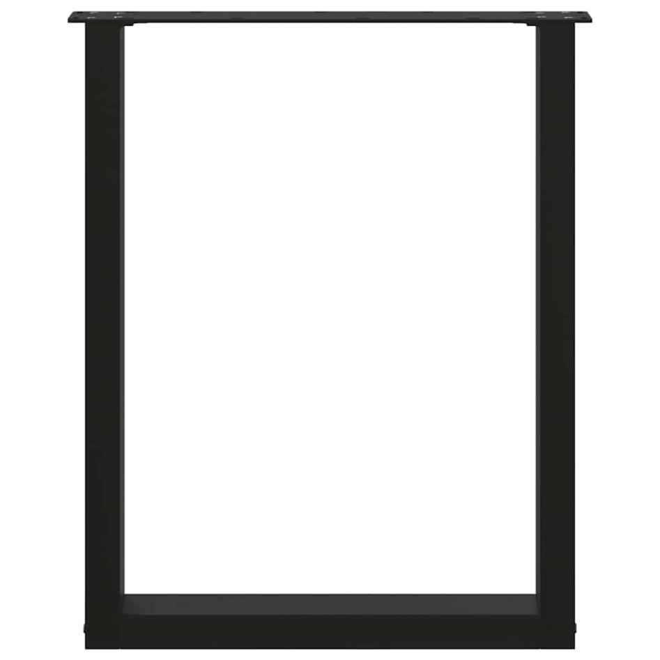 Patas para mesa de centro en forma de U 2 uds acero