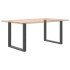 Patas para mesa comedor forma U 2uds antracita 90x(72-73)