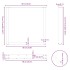 Patas para mesa comedor forma U 2uds antracita 90x(72-73)