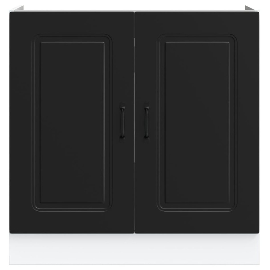 Mueble bajo para fregadero Kalmar negro 80x46x81,5