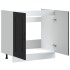 Mueble bajo para fregadero Kalmar negro 80x46x81,5
