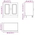Mueble bajo para fregadero Kalmar negro 80x46x81,5