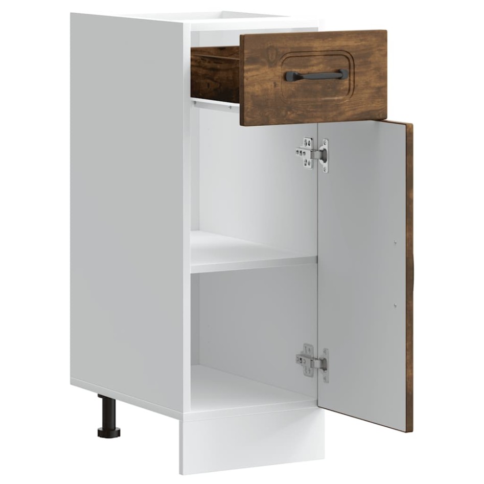 Mueble bajo de cocina Kalmar de madera ingeniería roble