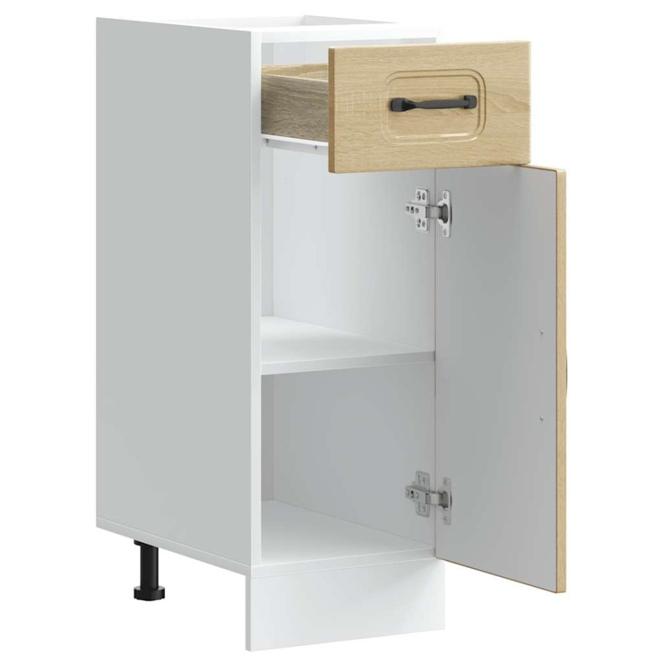 Mueble bajo de cocina Kalmar madera ingeniería de roble