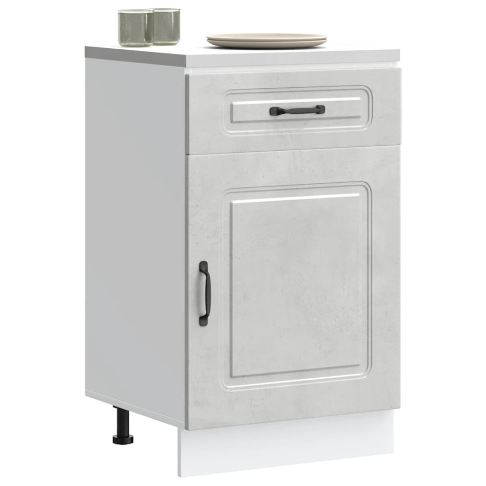 Mueble bajo de cocina Kalmar madera de ingeniería gris