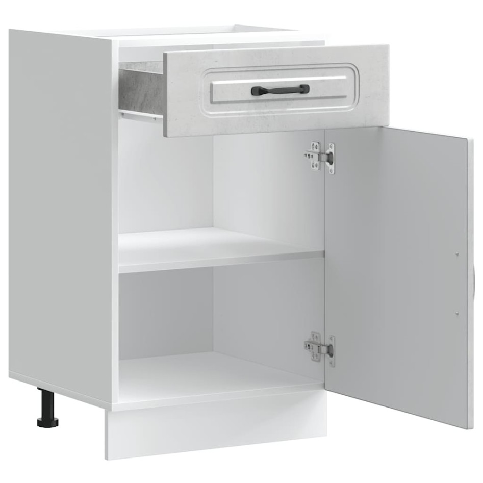 Mueble bajo de cocina Kalmar madera de ingeniería gris