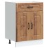 Mueble bajo de cocina Kalmar de madera antigua de