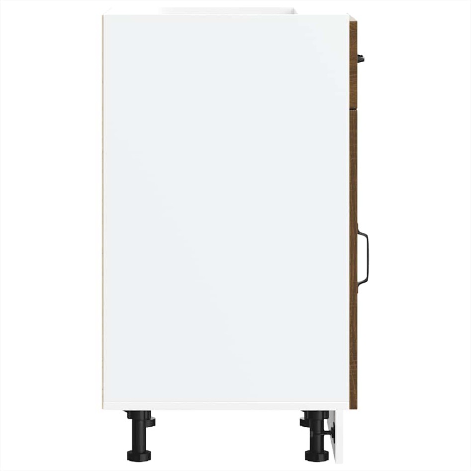 Mueble bajo de cocina Kalmar madera ingeniería de roble