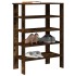 Zapatero madera contrachapada roble ahumado 61x32x87,5