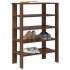Zapatero madera contrachapada roble marrón 61x32x87,5