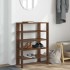 Zapatero madera contrachapada roble marrón 61x32x87,5